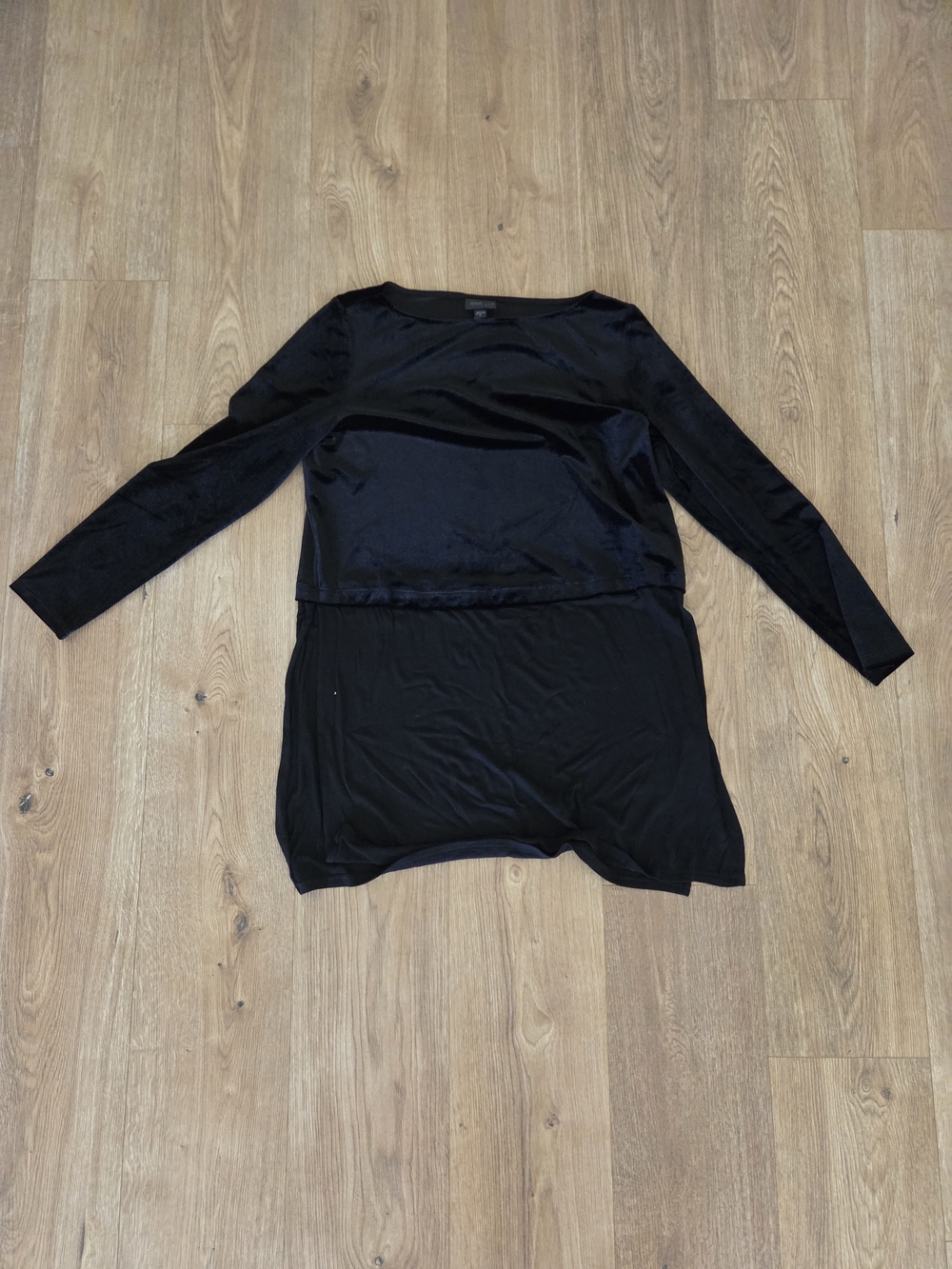 J. Jill Black Long-Sleeve Layered Tunic Dress